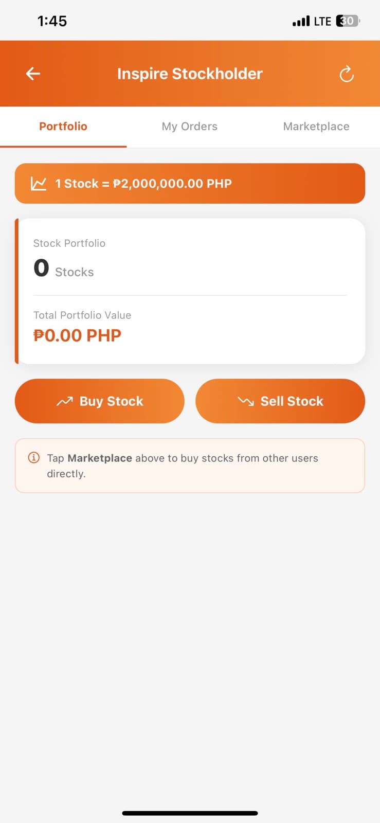 Stocks screen overview